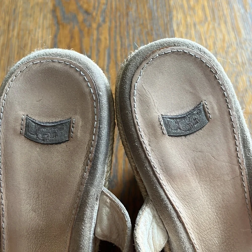 UGG Tawnie Espadrille wedge sandals size 10 tan color